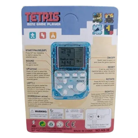 Pocket Mini Retro Electronic Game Console Keychain | 26 Classic Games | Handheld Nostalgic Gift for Children | Random Colour