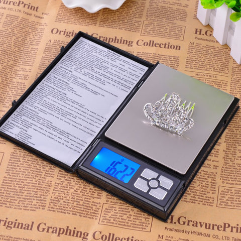 Note Book Style Portable Electronic Digital Kitchen Baking Carat Jewelry Weight Measuring Scale