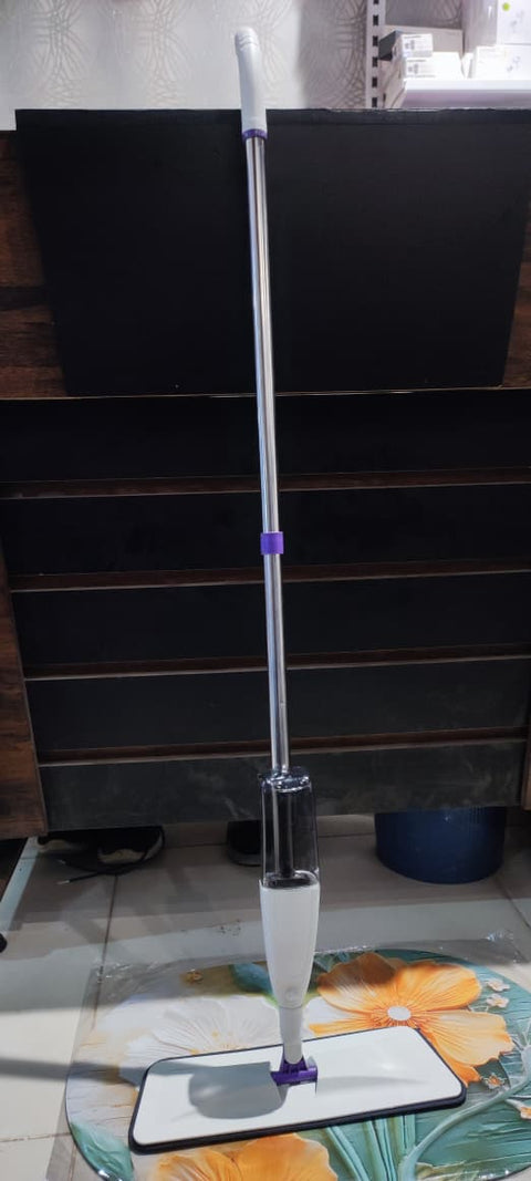 360 Rotating Spray Mop For Floor Cleaning With Refillable Bottle Providing Easy Use Durable Quality - Dual Fabric